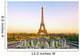 Eiffel Tower at Sunset in Paris Wall Mural