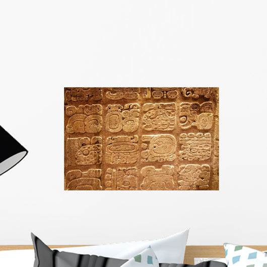 Mayan Hieroglyphs Wall Mural