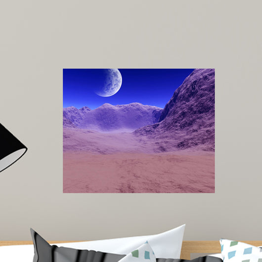 Colorful Space Landscape Wall Mural