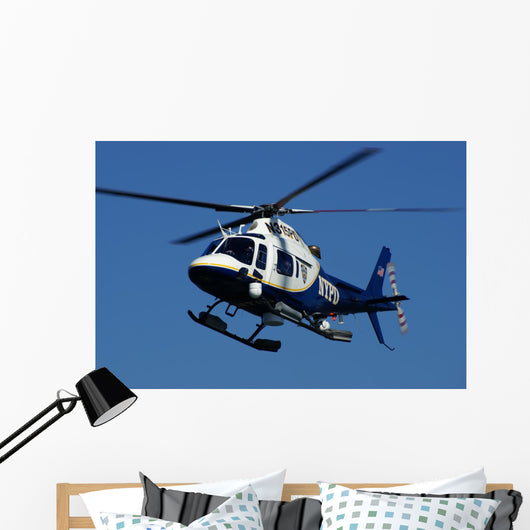 police chopper Wall Mural