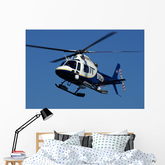 police chopper Wall Mural