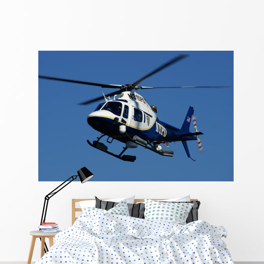 police chopper Wall Mural