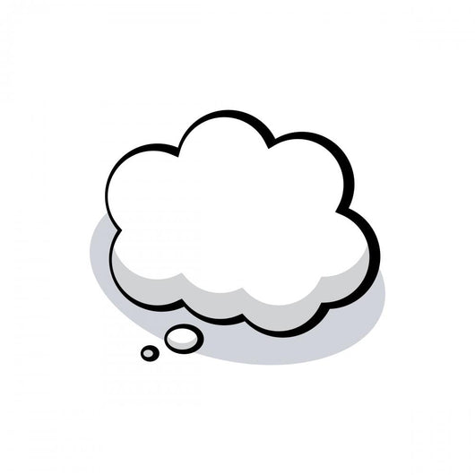 Vector Cartoon Thought Bubble! Wall Decal