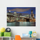 New York City skyline- Brooklyn Bridge Wall Mural