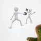 3D Man Fencers Dueling Wall Decal
