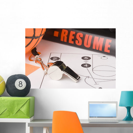 Experienced Basketball Coach Wall Mural