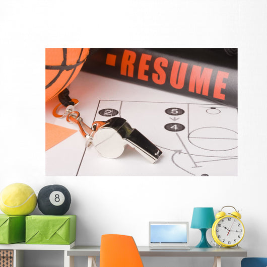 Experienced Basketball Coach Wall Mural