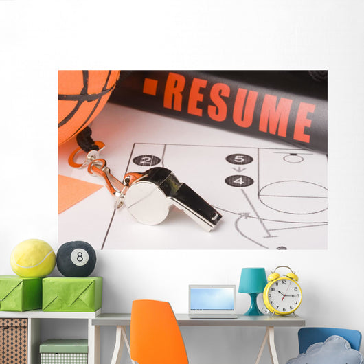Experienced Basketball Coach Wall Mural