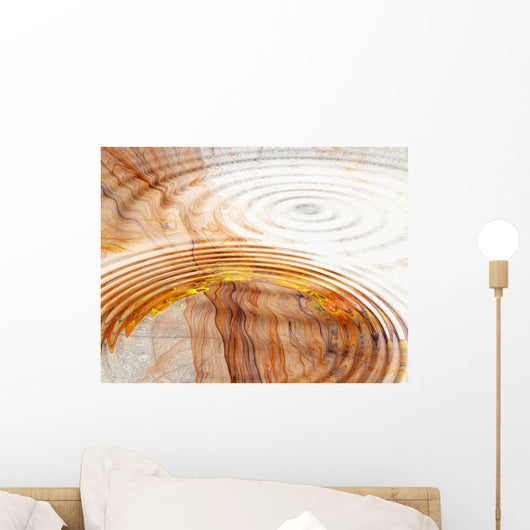 water ripples on fractal Wall Mural