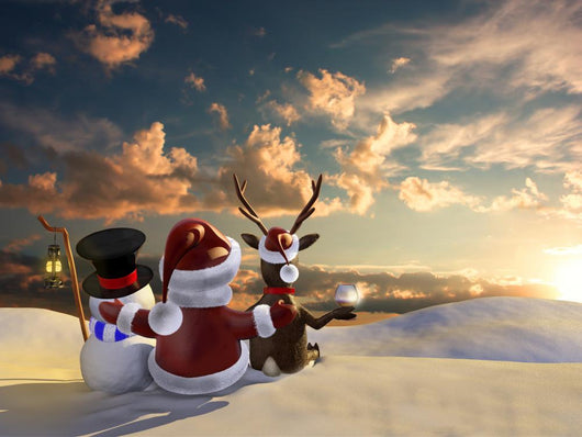 Christmas morning Wall Mural