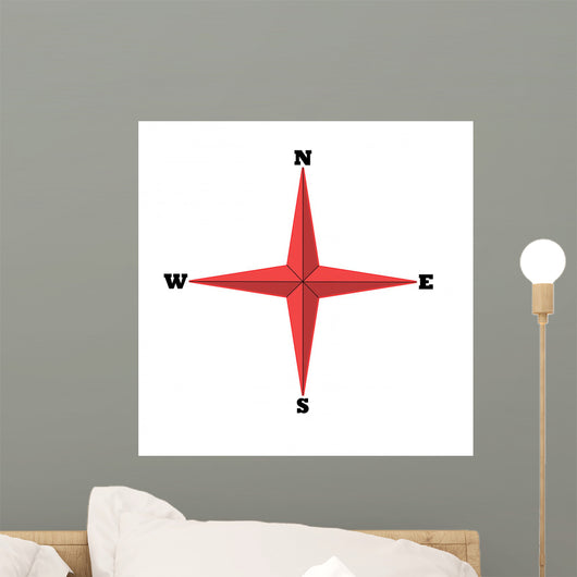 compass rose Wall Decal
