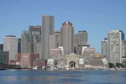 Boston Skyline Wall Decal Design 1