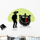 Mexican Folkloric Dance Couple Wall Decal