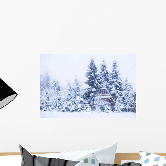 Winter landscape Wall Mural