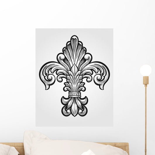 Elegant Fleur De Lis Wall Decal