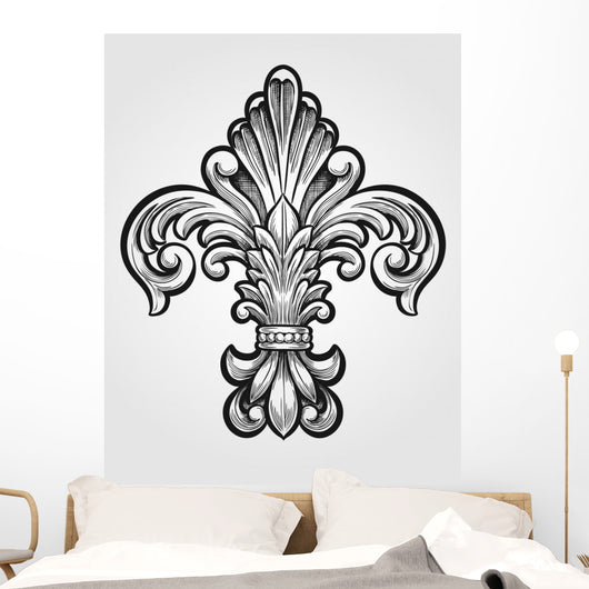 Elegant Fleur De Lis Wall Decal