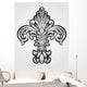 Elegant Fleur De Lis Wall Decal