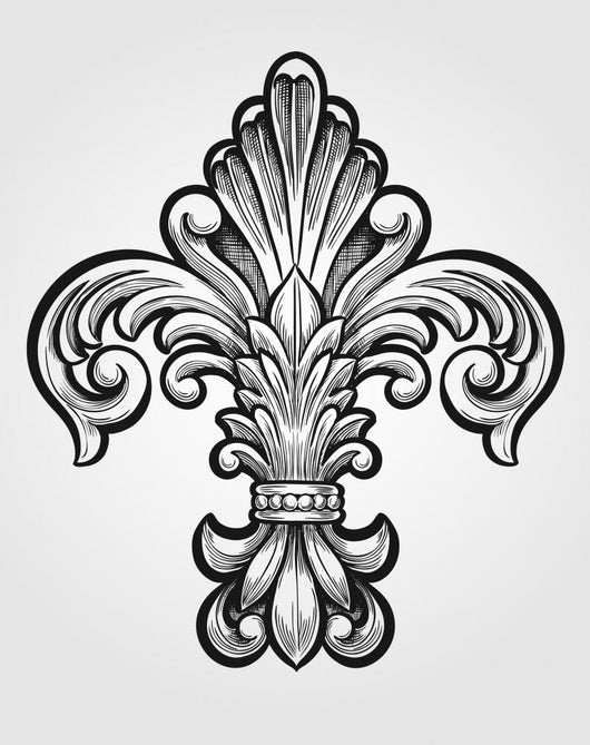 Elegant Fleur De Lis Wall Decal