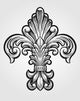 Elegant Fleur De Lis Wall Decal
