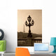 Vintage Lamppost on the Bridge of Alexandre Wall Mural