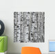 Winter Birch Tree Forest Background Wall Mural