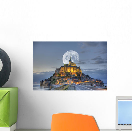 HDR Mont-Saint-Michel Wall Mural