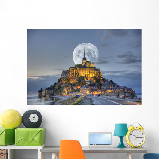 HDR Mont-Saint-Michel Wall Mural