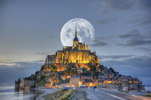 HDR Mont-Saint-Michel Wall Mural