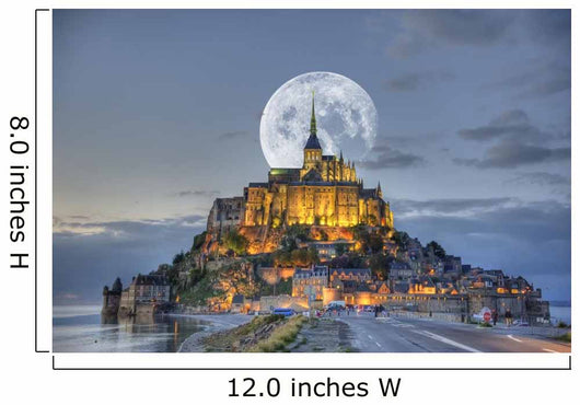 HDR Mont-Saint-Michel Wall Mural
