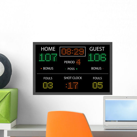 Vector Basketball Scoreboard