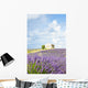 chapel with lavender field, Plateau de Valensole, Provence, Fran Wall Mural