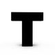 Letter T Wall Decal