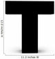 Letter T Wall Decal
