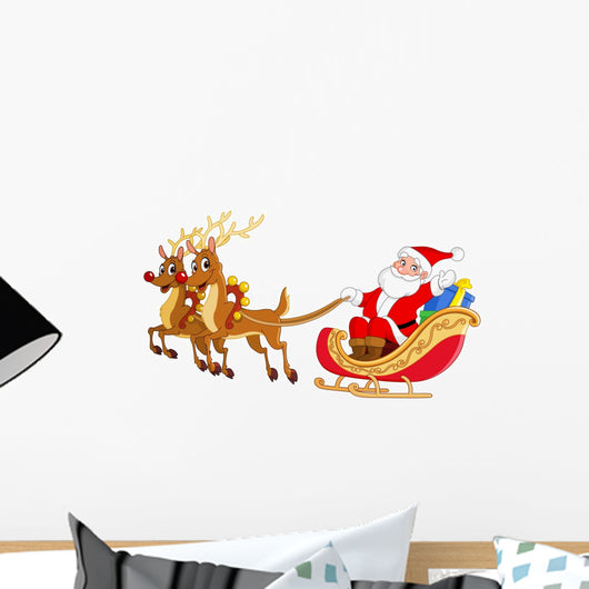 Santa and Reindeer Pulling