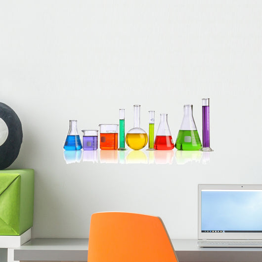 Laboratory Glassware Wall Decal
