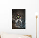 Hip-hop dancer in aqua studio showin his tongue Wall Mural