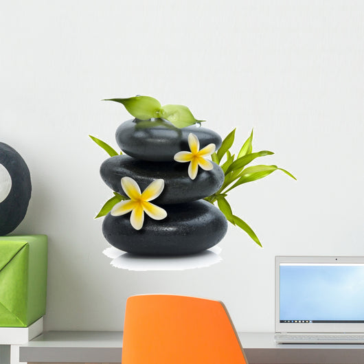 Yellow Flowers Spa Wall Decal