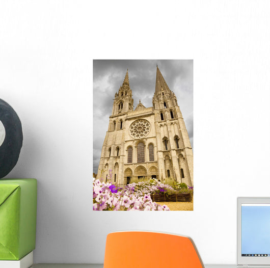 Chartes Cathedral Facade Wall Mural