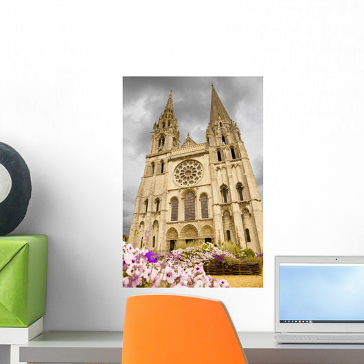 Chartes Cathedral Facade Wall Mural