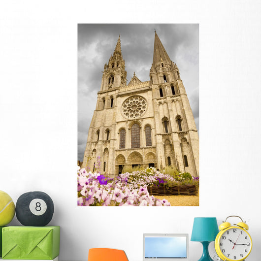 Chartes Cathedral Facade Wall Mural