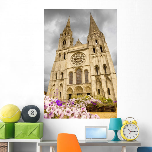 Chartes Cathedral Facade Wall Mural