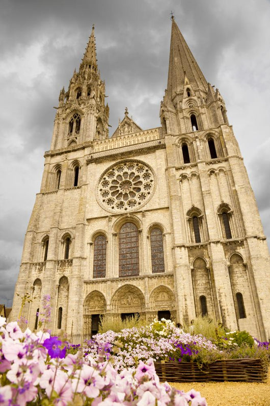Chartes Cathedral Facade Wall Mural