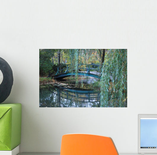 Bridge in Giverny, France where Monet painted his Water Lilies Wall Mural