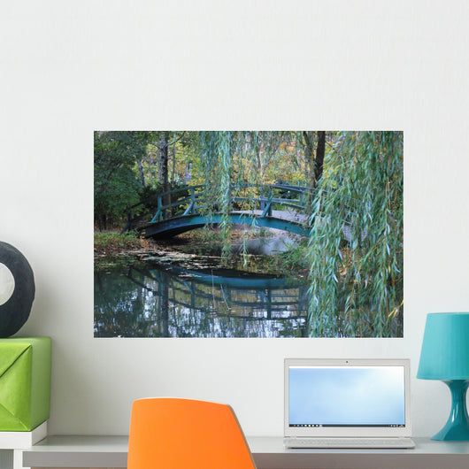 Bridge in Giverny, France where Monet painted his Water Lilies Wall Mural
