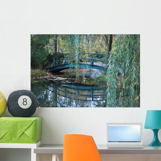 Bridge in Giverny, France where Monet painted his Water Lilies Wall Mural