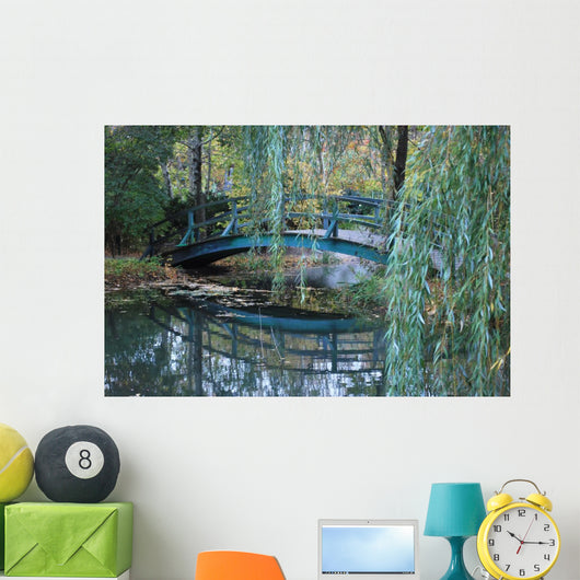 Bridge in Giverny, France where Monet painted his Water Lilies Wall Mural