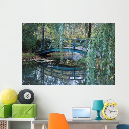 Bridge in Giverny, France where Monet painted his Water Lilies Wall Mural