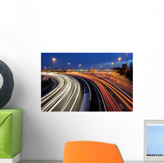 Highway Toll Barriers Night