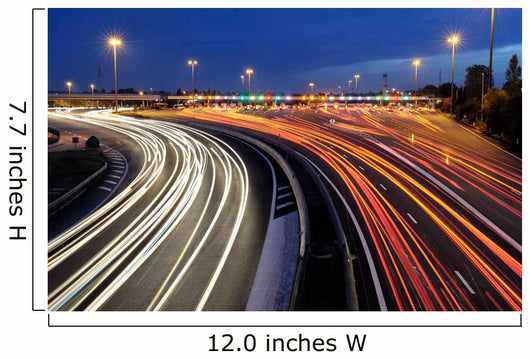 Highway Toll Barriers Night