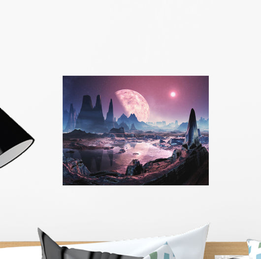 Unihabited Alien Planet Wall Mural